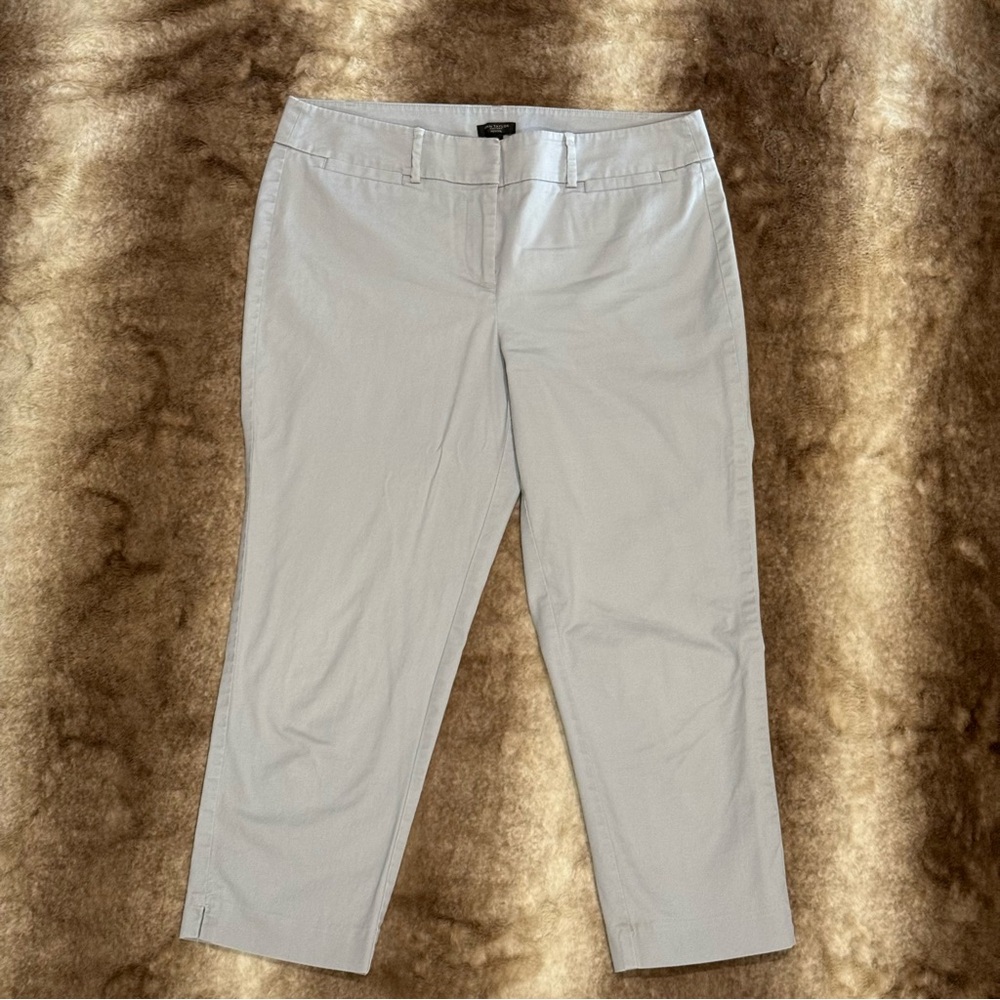 Ann Taylor Factory Petite Light Gray Cropped Pants Size 10P